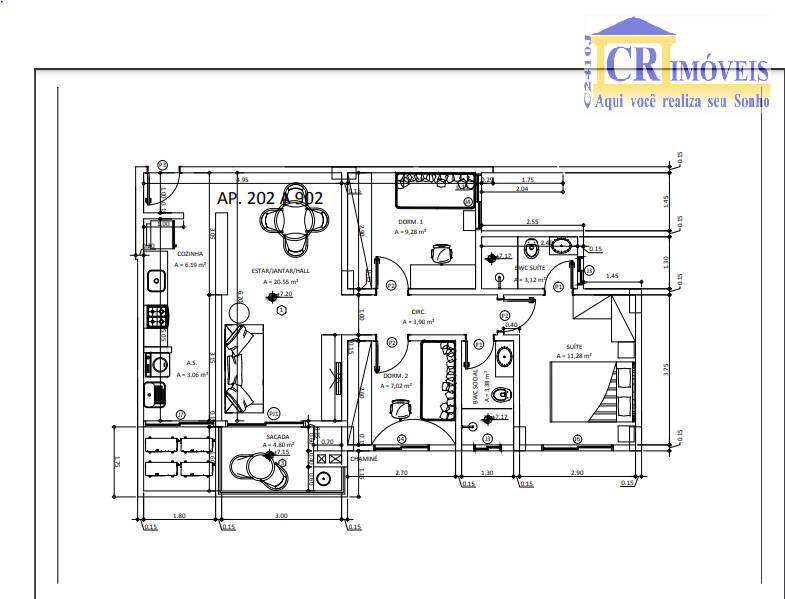 Apartamento à venda com 2 quartos, 67m² - Foto 15