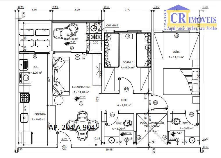 Apartamento à venda com 2 quartos, 67m² - Foto 17