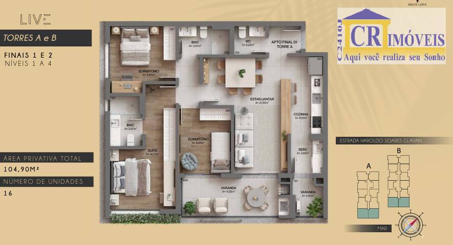 Apartamento à venda com 2 quartos, 77m² - Foto 20