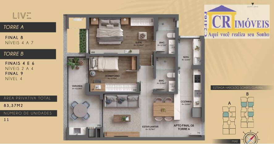 Apartamento à venda com 2 quartos, 77m² - Foto 23